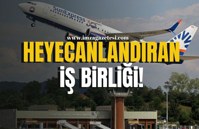 Zonguldak Havalimanı'nda hizmet veren SunExprees'ten heyecanlandıran iş birliği!