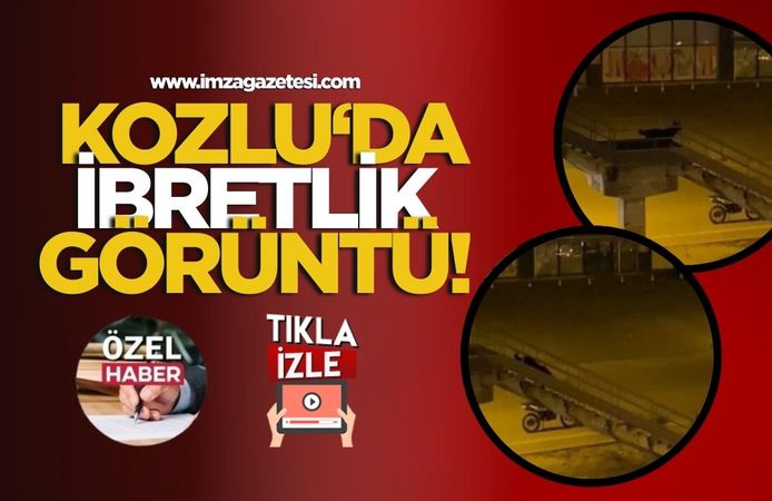 Kozlu Sahil'de ibretlik görüntü kameramıza yansıdı!