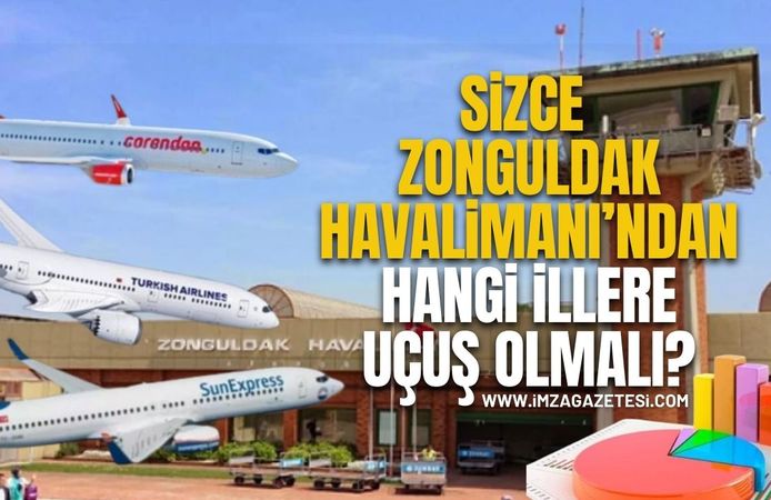 Sizce Zonguldak Havalimanı’ndan Hangi İllere Uçuş Olsun? Anket Başladı!