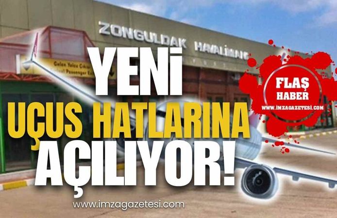 Zonguldak Havalimanı Yeni Uçuş Hatlarına Açılıyor!