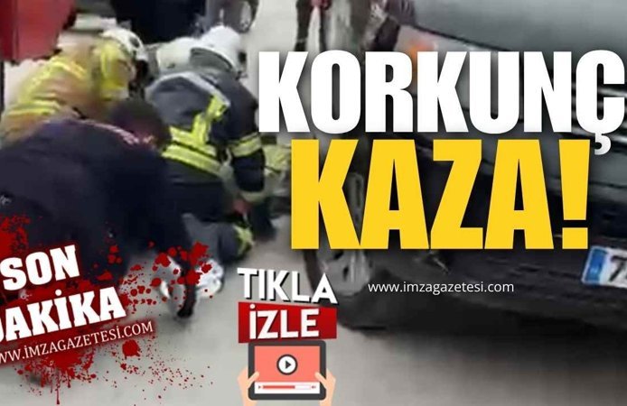 Korkunç Kaza! Arabanın Altında Kaldı!