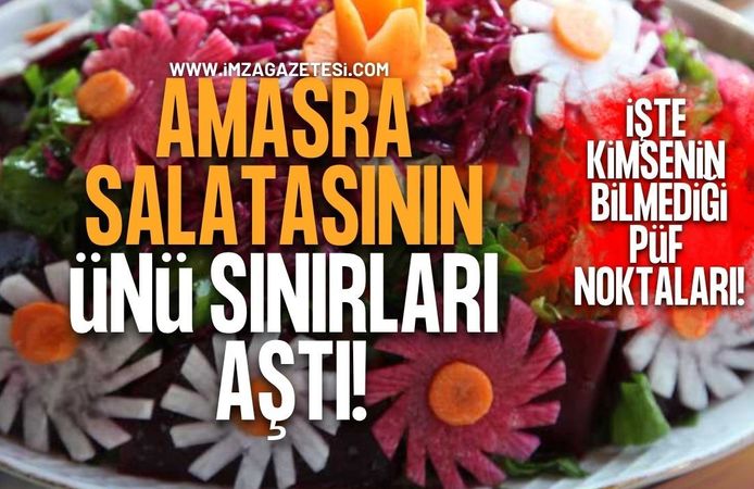 Amasra Salatası’nın Ünü Sınırları Aştı! İşte O Salatanın Püf Noktaları!