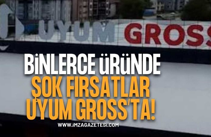 Çaycuma’da Alışverişin Adresi Uyum Gross! Binlerce Üründe Şok Fiyatlar!