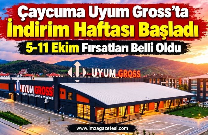 Çaycuma Uyum Gross’ta İndirim Haftası Başladı. 5-11 Ekim Fırsatları Belli Oldu