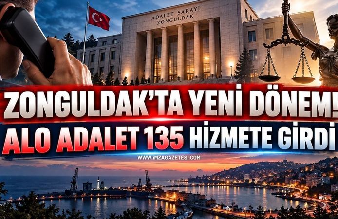 Zonguldak’ta Adalete Erişimde Yeni Dönem! Alo Adalet 135 Hizmete Girdi
