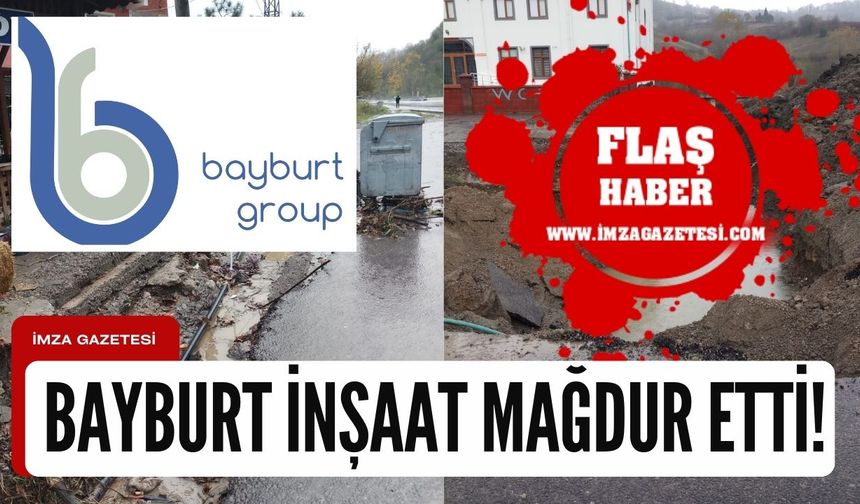 Bayburt İnşaat'ın Çayköyü'nde yaptığı hatalı asfalt çalışması vatandaşları mağdur etti!