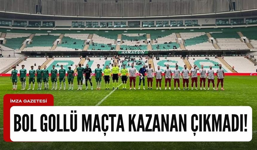 Bol gollü karşılaşmada kazanan çıkmadı! Zonguldak Kömürspor 3-3 Bursaspor
