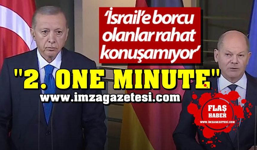 Cumhurbaşkanı Erdoğan'dan Almanya'da "2. One Minute"...