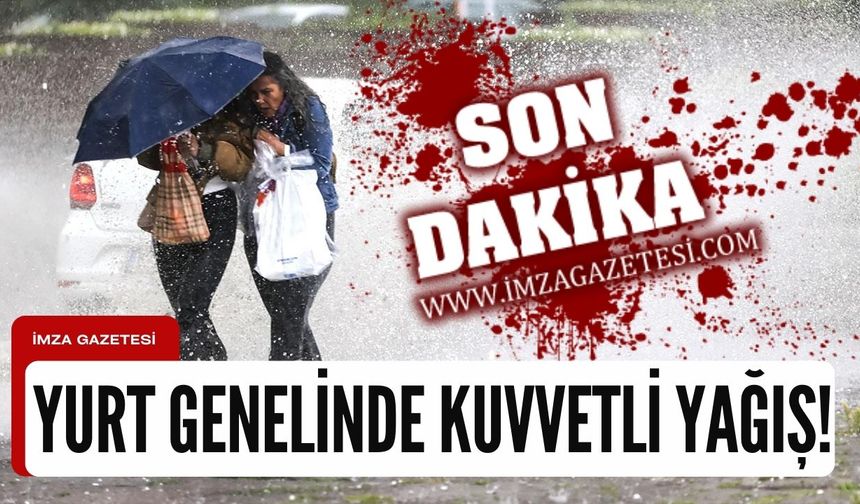 Ülke genelinde yağış bekleniyor! Zonguldak, Düzce, Bartın ve Bolu için kuvvetli yağış uyarısı!
