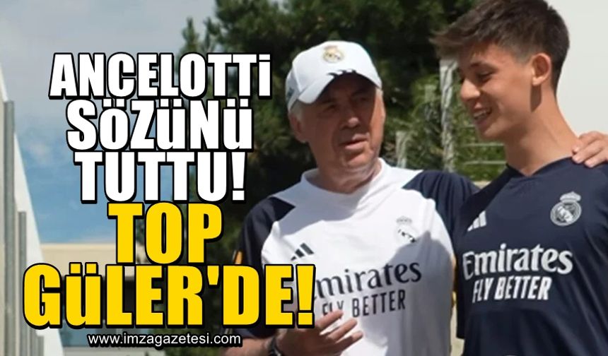 Carlo Ancelotti, Arda Güler'e verdiği sözü tuttu! Top artık Güler'de...