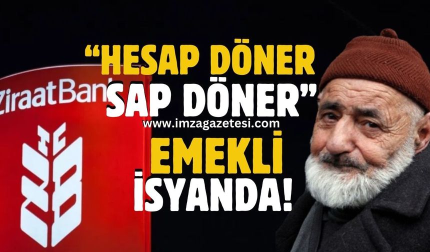 Zonguldak'ta emeklilerin Ziraat Bankası çilesi!