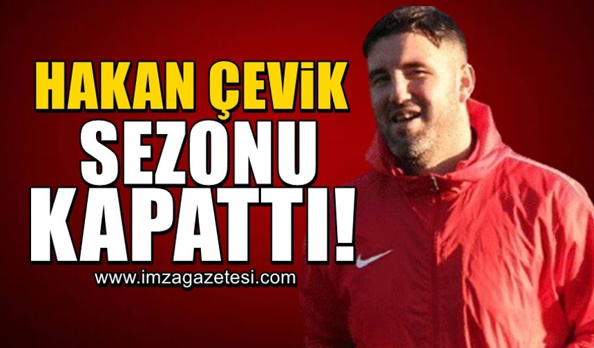Zonguldak Kömürspor takım kaptanı Hakan Çevik, sezonu kapattı!