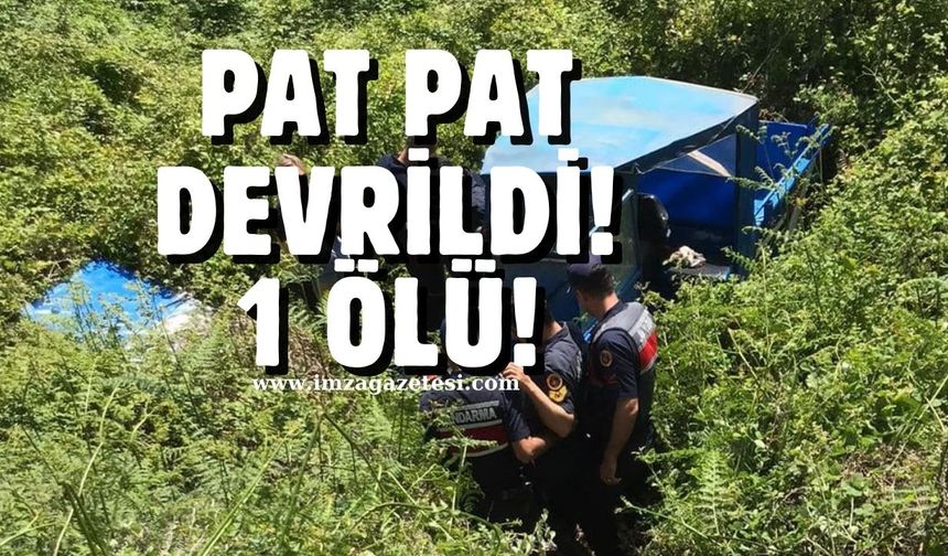 Zonguldak'ın ilçesinde kaza! 1 ölü!