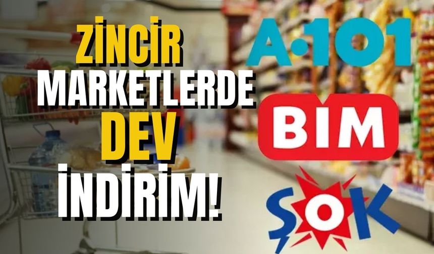 A101, ŞOK, BİM Zincir marketlerde büyük indirim fırsatı! Bu fırsat kaçmaz!