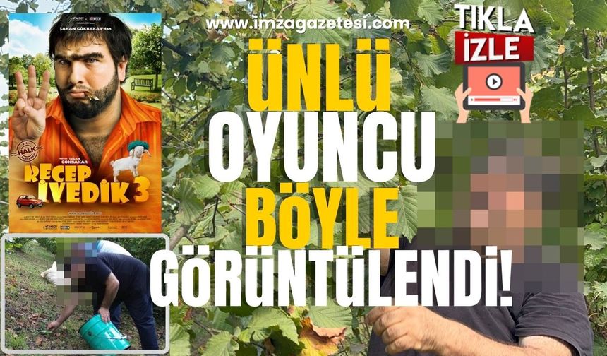 Ünlü oyuncu böyle görüntülendi...