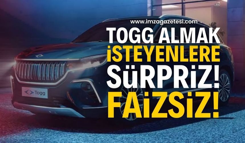 Togg’dan Eylül Ayına Özel Faizsiz Kredi Kampanyası Başladı