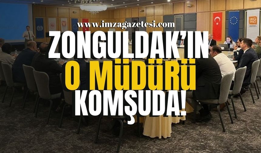 Zonguldak'ın o müdürü komşudaki müdürler çalıştayına katıldı!