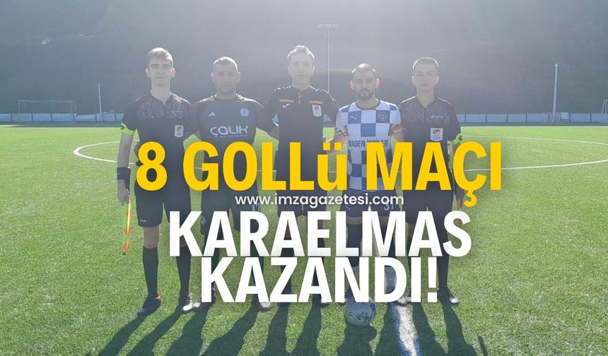 8 gollü maçı Karaelmasspor kazandı!