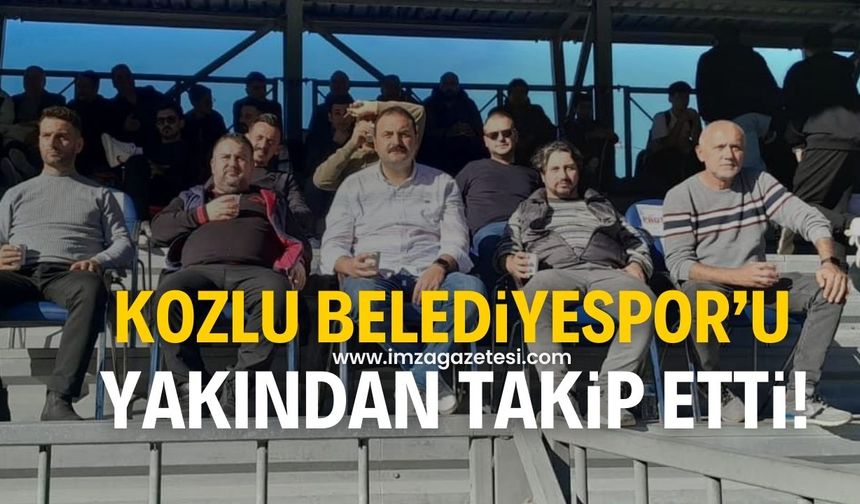 Altuğ Dökmeci, Kozlu Belediyespor-Mavi Şimşekspor maçını tribünden takip etti!