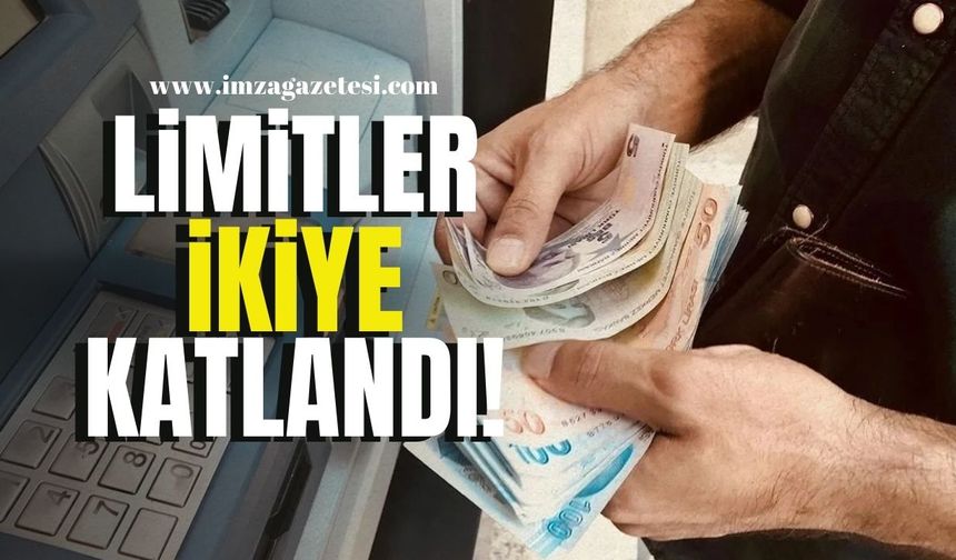 ATM’lerde Nakit Çekim Devrimi! Limitler İkiye Katlandı!