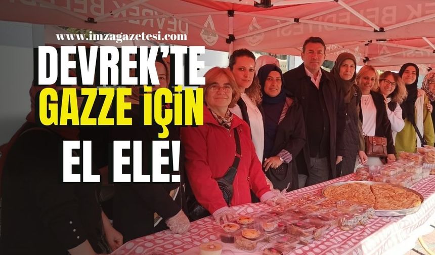 Devrek'te Gazze için el ele!