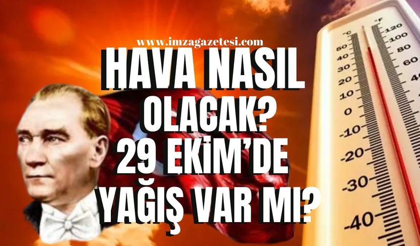 Zonguldak, Bartın, Karabük,Kastamonu, Bolu ve Düzce'de hava nasıl olacak? 29 Ekim'de yağış var mı?