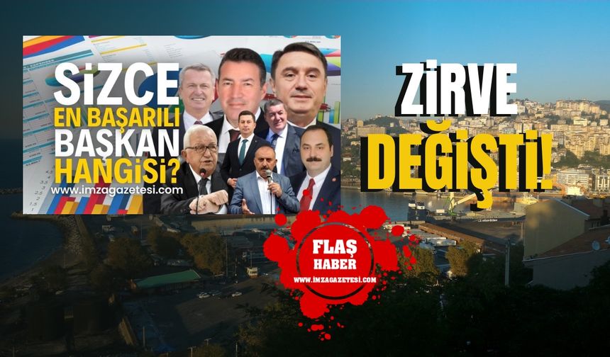 Zonguldak'ın en başarılı belediye başkanı anketinde zirve değişti!