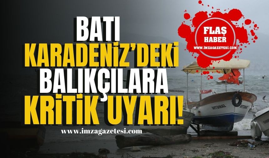 Batı Karadeniz’de Fırtına! Balıkçılara Kritik Uyarı! | Zonguldak Haber