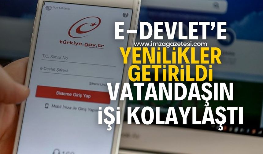 E-Devlet'e yeni hizmetler eklendi! Vatandaşların işi iyice kolaylaştı