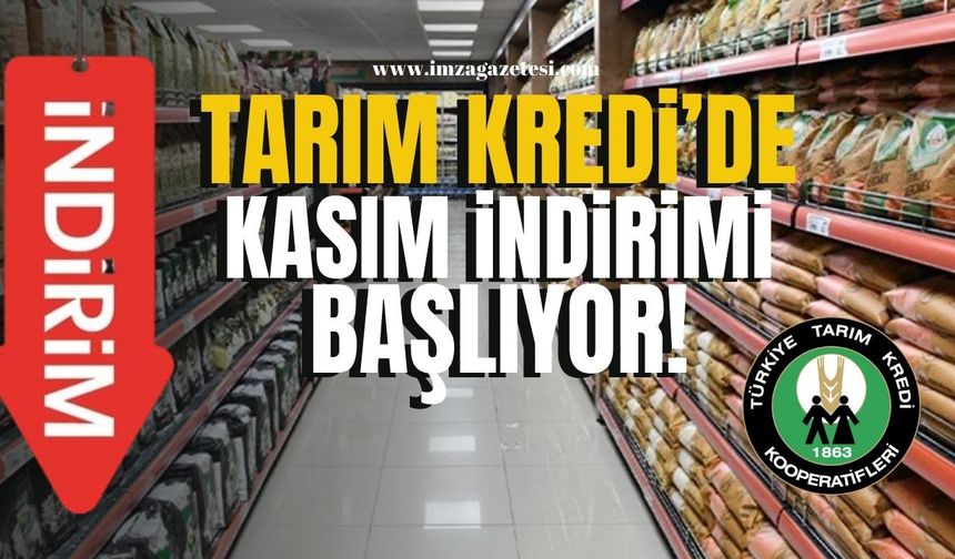 Kasım Ayında Dev İndirim... Tarım Kredi Marketlerinde Alışveriş Şöleni Başlıyor!