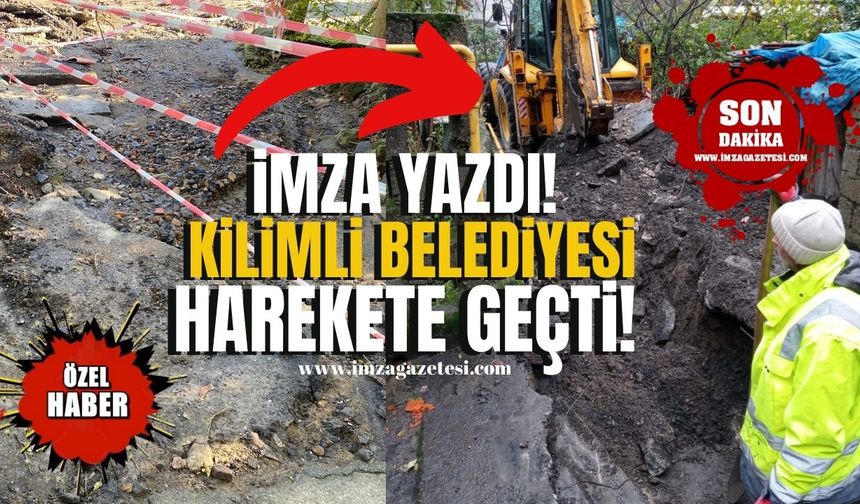 İmza yazdı, Kilimli Belediyesi harekete geçti!