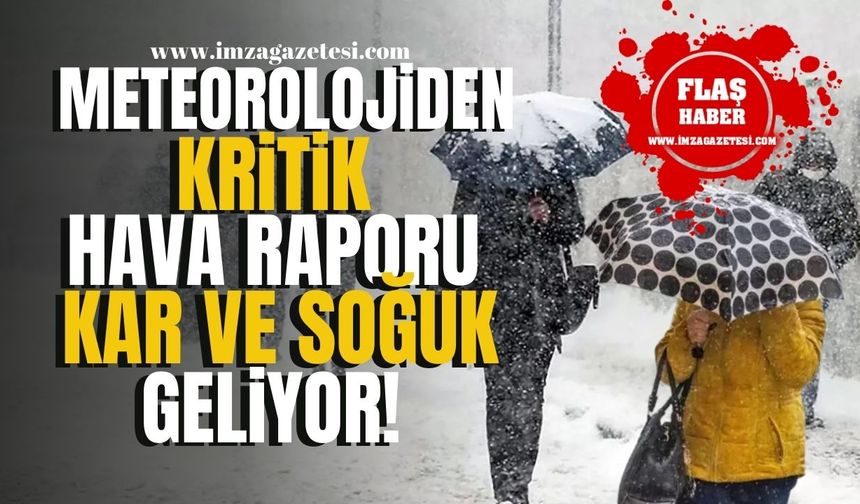 Meteoroloji'den Kritik Hava Durumu Raporu! Kar ve Soğuk Hava Geliyor! | Zonguldak Haber