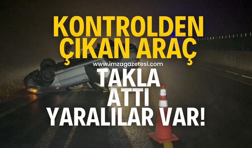 Sisli havada feci kaza! Yaralılar var