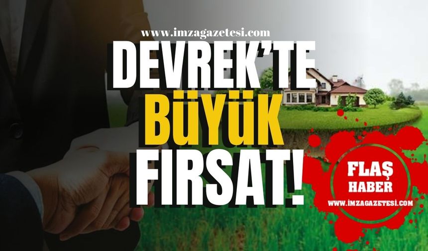 Devrek’te büyük fırsat! Arsa satışa çıkarılıyor!