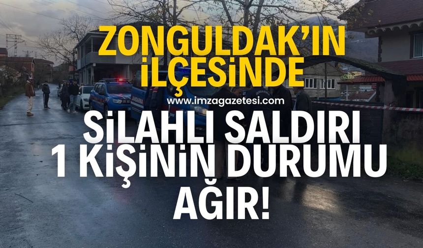 Zonguldak'ın ilçesinde silahlı saldırı! 1 kişi ağır yaralandı