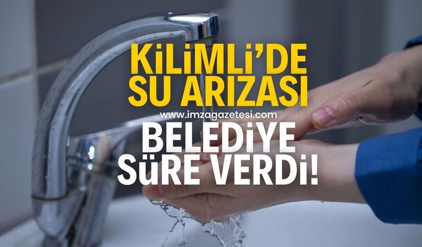 Zonguldak'ın Kilimli ilçesinde su arızası! Belediyeden açıklama