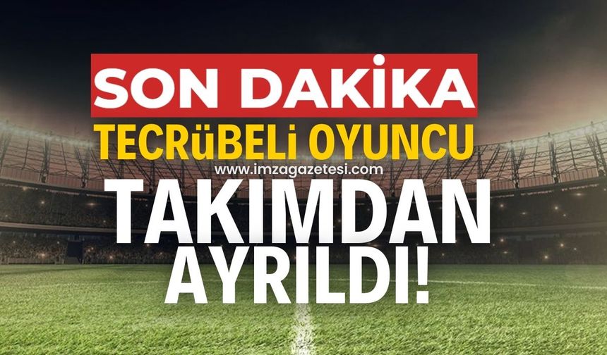 Kdz.Ereğli Belediyespor'da ayrılık