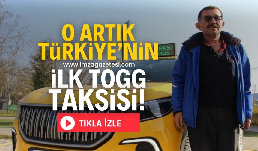 O artık Türkiye'nin ilk TOGG taksisi!