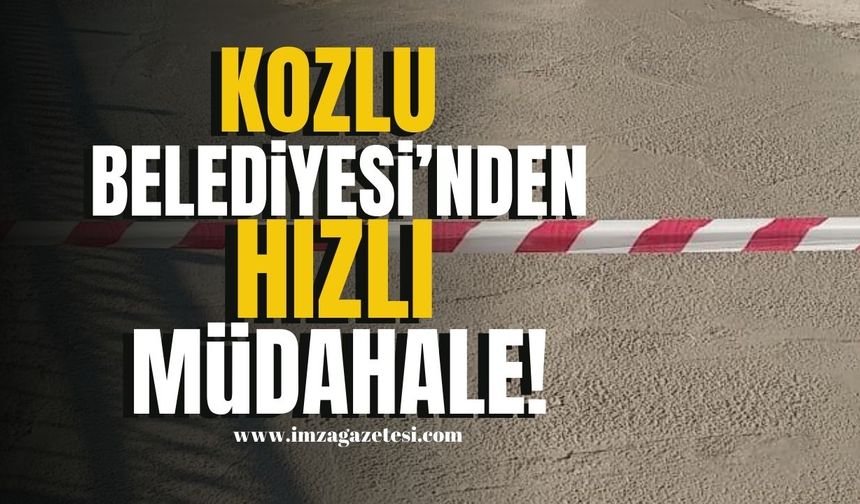 Kozlu Belediyesi'nden Güney Mahallesi'ne Hızlı Müdahale! | Kozlu Haberleri