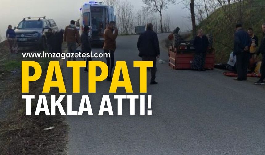 Düzce’de Patpat Devrildi: 3 Kişi Yaralandı