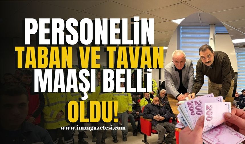 Kozlu Belediyesi personelinin taban ve tavan maaşları belli oldu! | Kozlu Haber