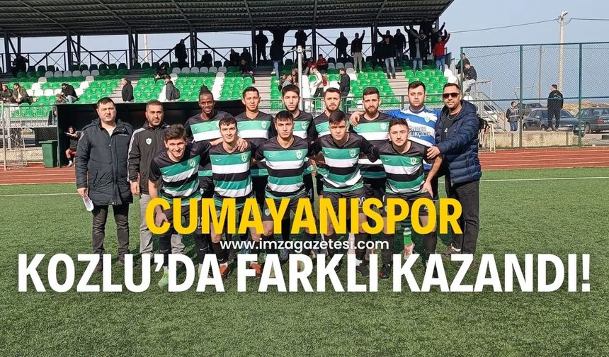 Yeşil Cumayanıspor Kozlu’da farklı kazandı