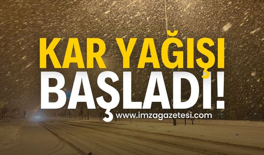 Zonguldak, Bartın, Düzce ve Karabük’te Kar Yağışı Başladı | İmza