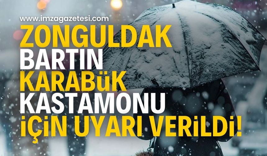 Zonguldak, Bartın, Karabük ve Kastamonu için uyarı | Hava durumu