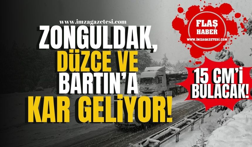 Zonguldak, Düzce, Bartın'a kar geliyor! Meteorolojiden kritik uyarı! | İmza