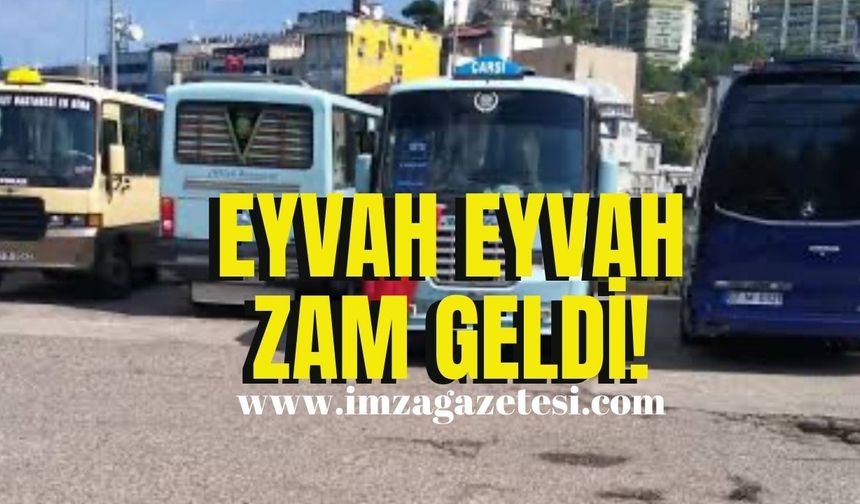 Zonguldak’ta dolmuşlara zam!