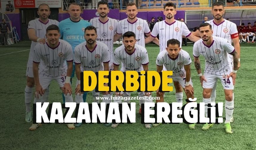 Batı Karadeniz derbisinde kazanan Kdz.Ereğli Belediyespor