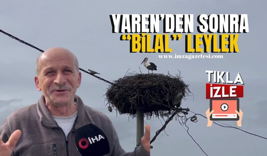 Yaren'den sonra Bilal leylek gönüllerde taht kurdu!
