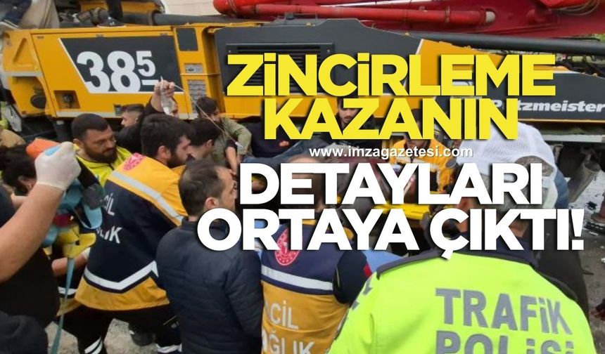 8 kişinin yaralandığı zincirleme kazanın detayları ortaya çıktı
