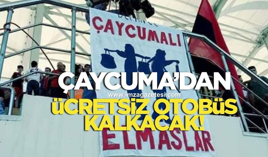 Çaycuma’dan Zonguldakspor maçı için ücretsiz otobüs kalkacak